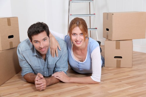 Packed household items prepared for removals in Botanybay